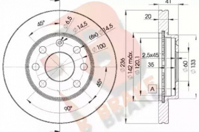 R BRAKE 78rbd21440 -  Тормозной диск